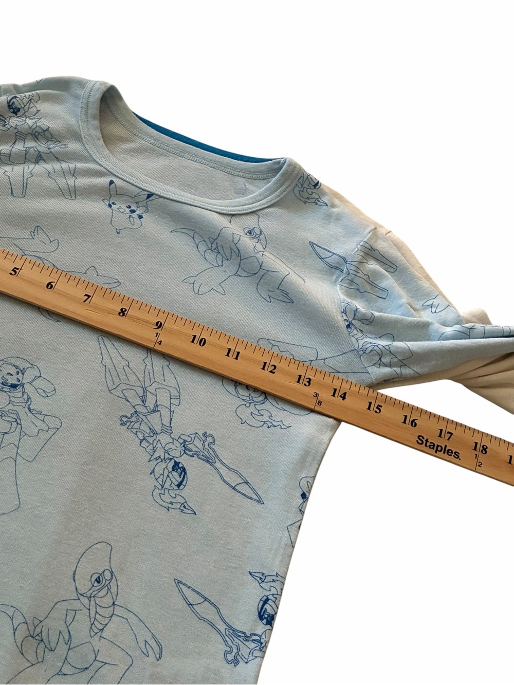 Pokemon Pocket Monsters Long‎ Sleeve Shirts Kids Small Pikachu Anime Japan 130 - Picture 4 of 8